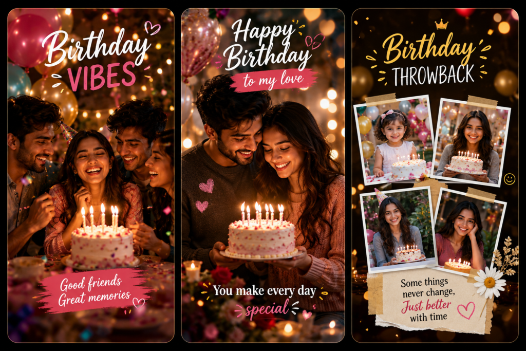 Best birthday edit ideas CapCut template friend partner status