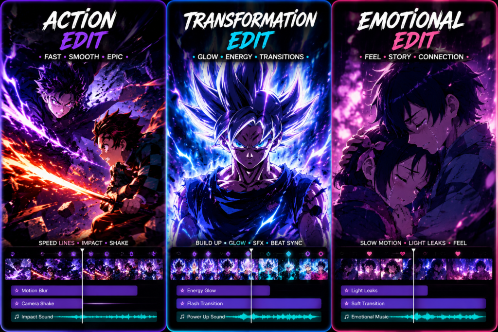 Best anime edit ideas CapCut template AMV fight transformation