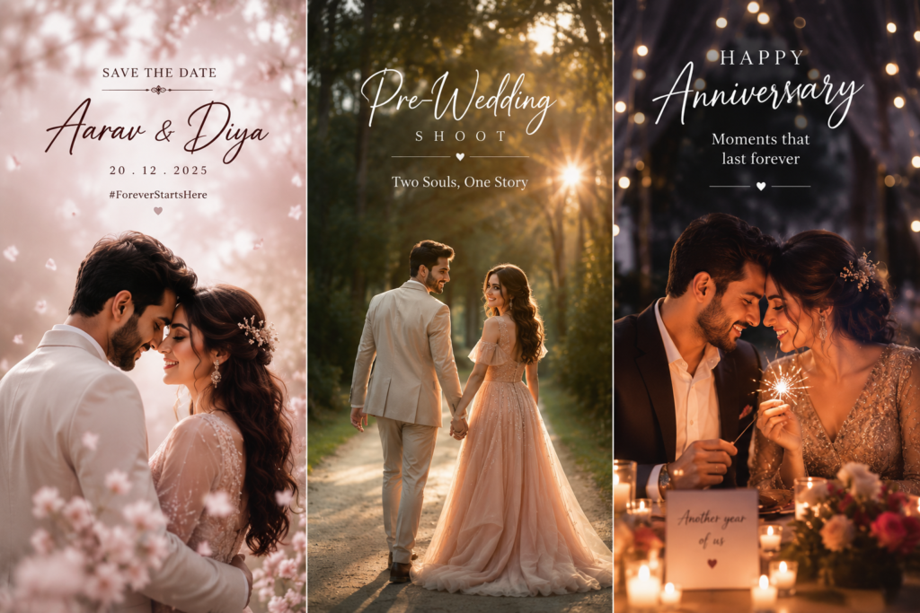 Best wedding edit ideas CapCut template save the date pre wedding
